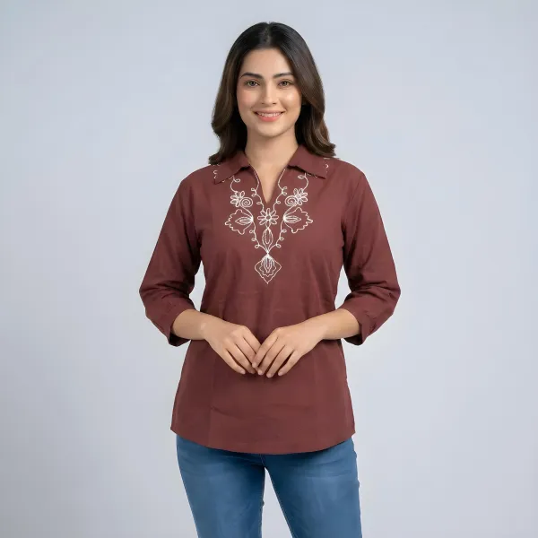 Embroidered Top